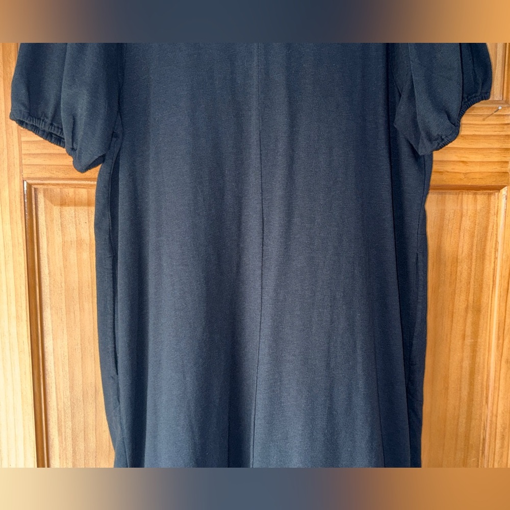 NWT J. Jill Women’s Embroidered, Split Neck, Puff Sleeve w/Pockets Shift Dress-S - Picture 13 of 16